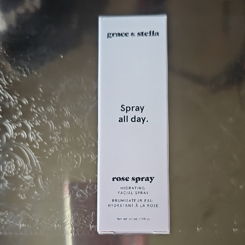 NIB Grace & Stella Rose Spray Hydrating Facial Mist 1 Fl Sealed - Picture 2 of 7